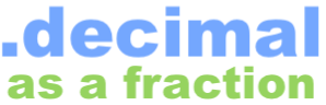 0.26 as a fraction (.26 as a fraction)