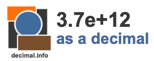 3.7e+12 as a decimal
