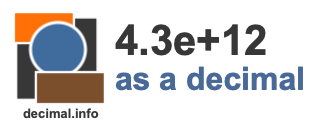 4.3e+12 as a decimal