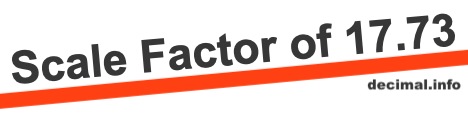 Scale Factor of 17.73
