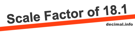 Scale Factor of 18.1