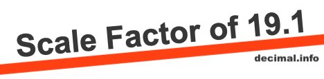 Scale Factor of 19.1