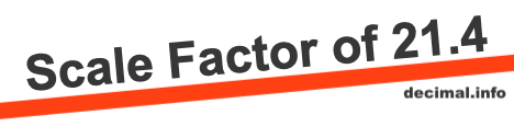 Scale Factor of 21.4