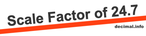 Scale Factor of 24.7