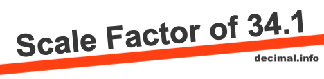 Scale Factor of 34.1 Scale Factor of 34.1