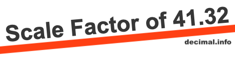 Scale Factor of 41.32