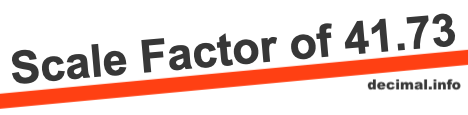 Scale Factor of 41.73