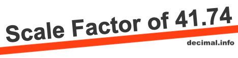 Scale Factor of 41.74