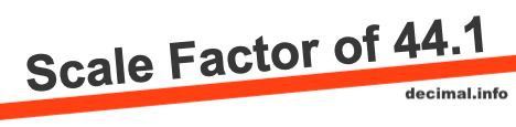 Scale Factor of 44.1