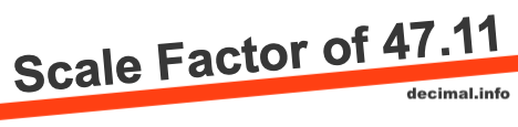 Scale Factor of 47.11
