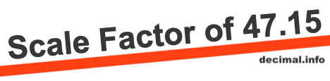 Scale Factor of 47.15