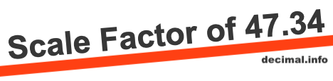 Scale Factor of 47.34