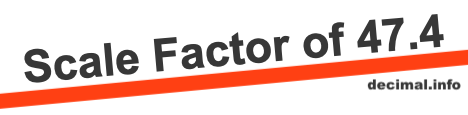 Scale Factor of 47.4