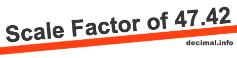 Scale Factor of 47.42