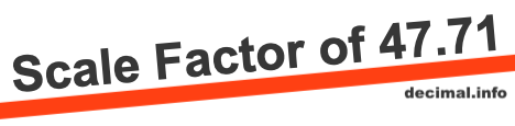 Scale Factor of 47.71