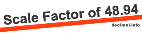 Scale Factor of 48.94