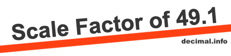 Scale Factor of 49.1