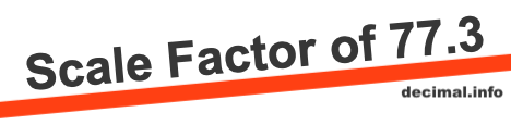 Scale Factor of 77.3