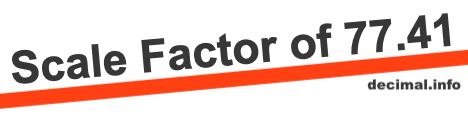 Scale Factor of 77.41