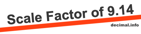 Scale Factor of 9.14