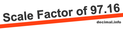 Scale Factor of 97.16