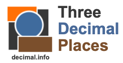 3 decimal deals places calculator